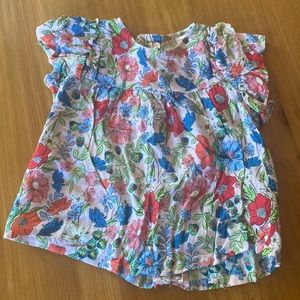 Zara fun floral top 18-24 months